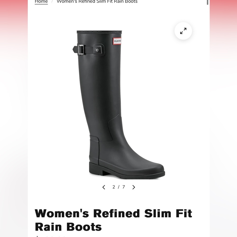 Hunter refined gloss rainboots